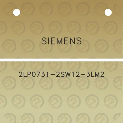 siemens-2lp0731-2sw12-3lm2