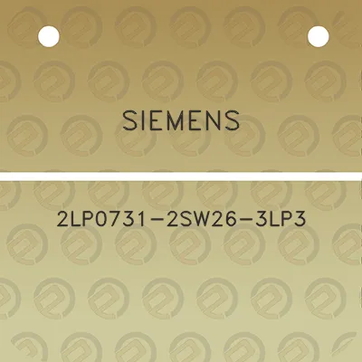 siemens-2lp0731-2sw26-3lp3