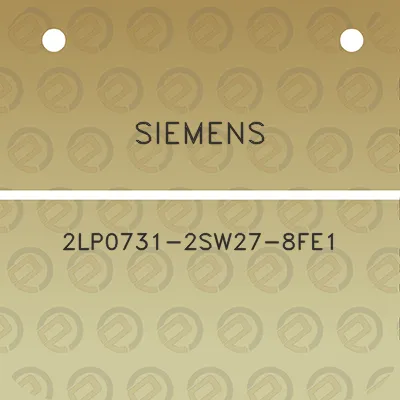 siemens-2lp0731-2sw27-8fe1