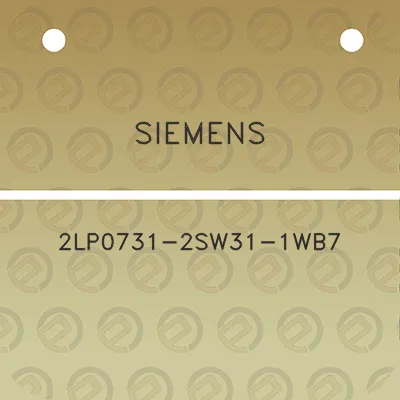 siemens-2lp0731-2sw31-1wb7