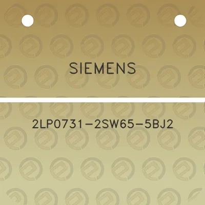 siemens-2lp0731-2sw65-5bj2