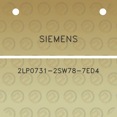 siemens-2lp0731-2sw78-7ed4