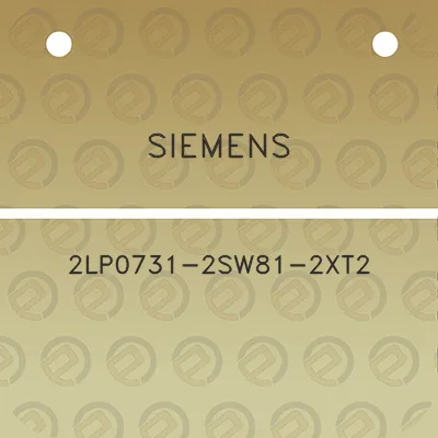 siemens-2lp0731-2sw81-2xt2