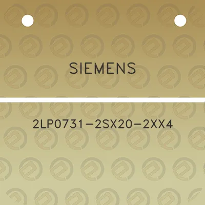 siemens-2lp0731-2sx20-2xx4