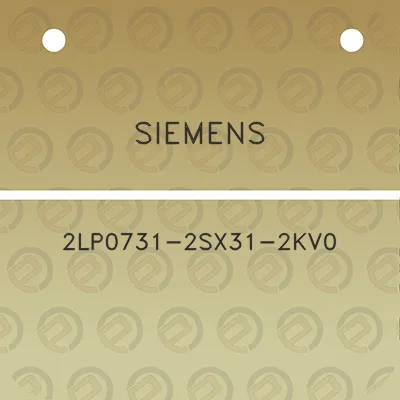 siemens-2lp0731-2sx31-2kv0