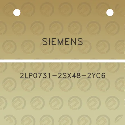 siemens-2lp0731-2sx48-2yc6