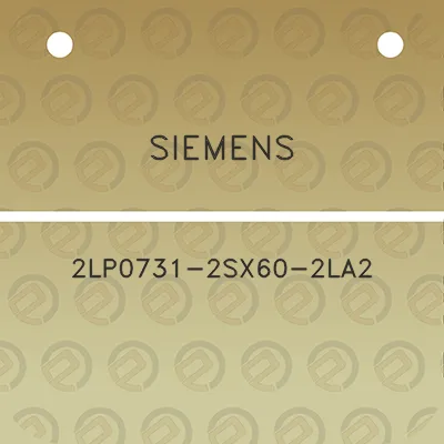 siemens-2lp0731-2sx60-2la2