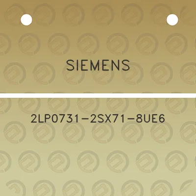 siemens-2lp0731-2sx71-8ue6