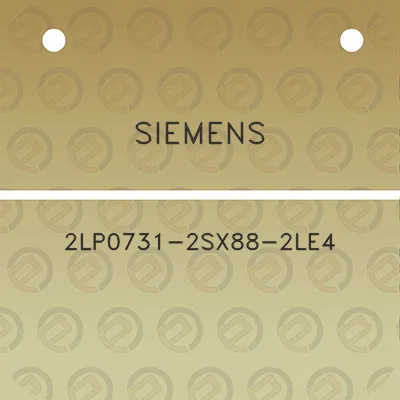 siemens-2lp0731-2sx88-2le4