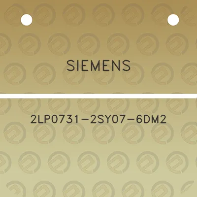 siemens-2lp0731-2sy07-6dm2