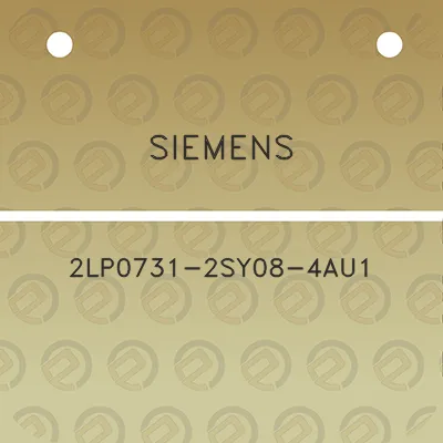 siemens-2lp0731-2sy08-4au1