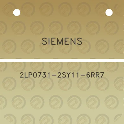 siemens-2lp0731-2sy11-6rr7