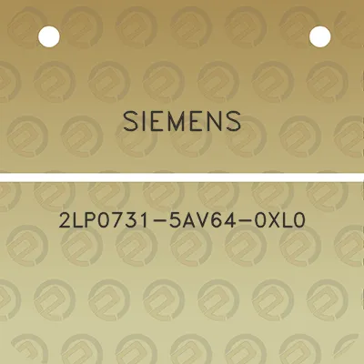 siemens-2lp0731-5av64-0xl0