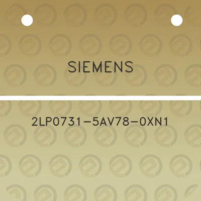 siemens-2lp0731-5av78-0xn1