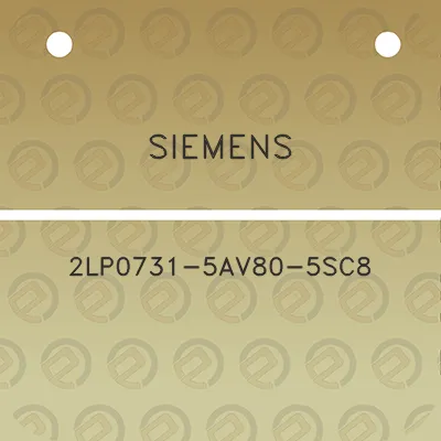 siemens-2lp0731-5av80-5sc8