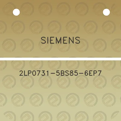 siemens-2lp0731-5bs85-6ep7