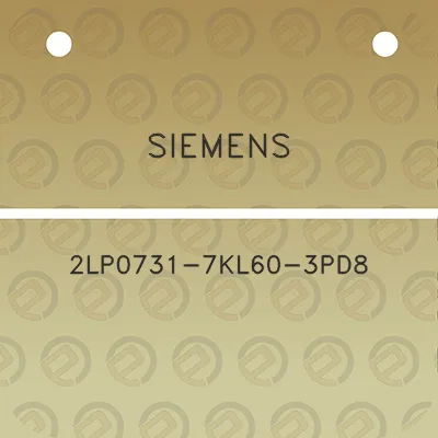 siemens-2lp0731-7kl60-3pd8