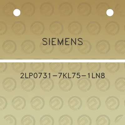 siemens-2lp0731-7kl75-1ln8