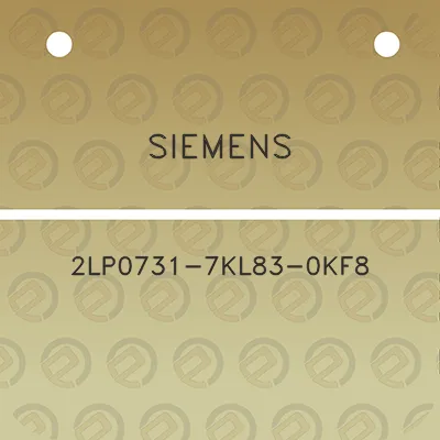 siemens-2lp0731-7kl83-0kf8