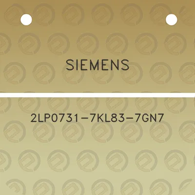 siemens-2lp0731-7kl83-7gn7