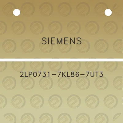 siemens-2lp0731-7kl86-7ut3