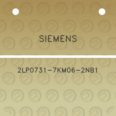 siemens-2lp0731-7km06-2nb1