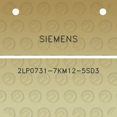 siemens-2lp0731-7km12-5sd3