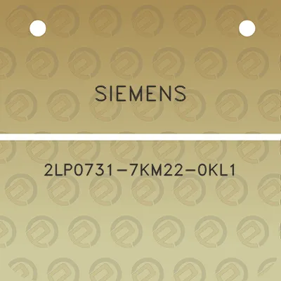 siemens-2lp0731-7km22-0kl1