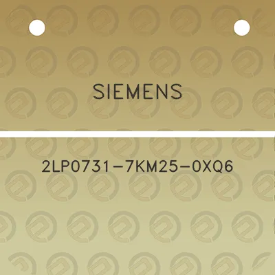 siemens-2lp0731-7km25-0xq6