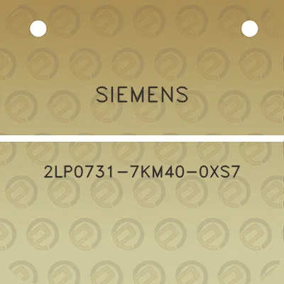 siemens-2lp0731-7km40-0xs7