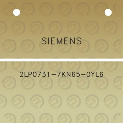 siemens-2lp0731-7kn65-0yl6