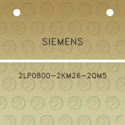 siemens-2lp0800-2km26-2qm5