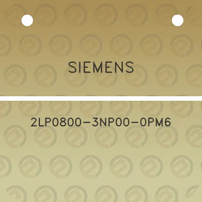 siemens-2lp0800-3np00-0pm6