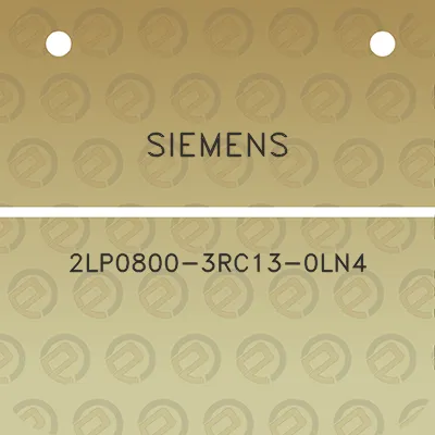 siemens-2lp0800-3rc13-0ln4