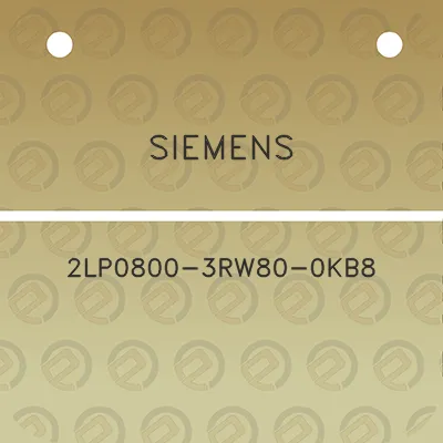 siemens-2lp0800-3rw80-0kb8