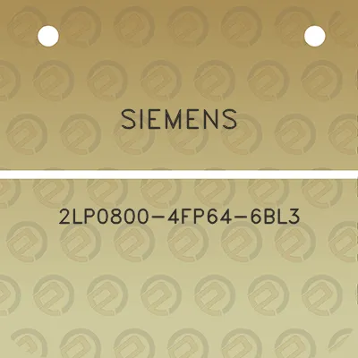 siemens-2lp0800-4fp64-6bl3