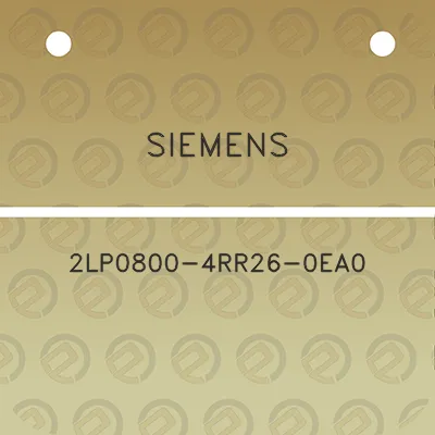 siemens-2lp0800-4rr26-0ea0