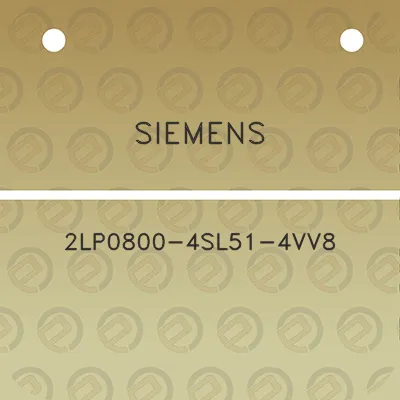 siemens-2lp0800-4sl51-4vv8