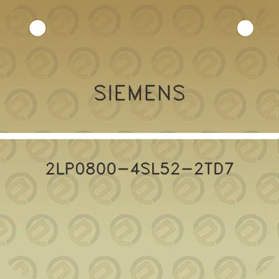 siemens-2lp0800-4sl52-2td7