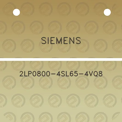 siemens-2lp0800-4sl65-4vq8