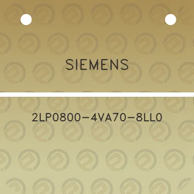 siemens-2lp0800-4va70-8ll0