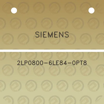 siemens-2lp0800-6le84-0pt8