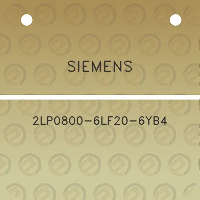 siemens-2lp0800-6lf20-6yb4