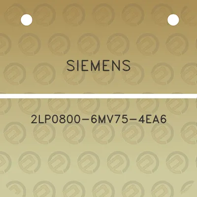 siemens-2lp0800-6mv75-4ea6