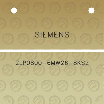 siemens-2lp0800-6mw26-8ks2