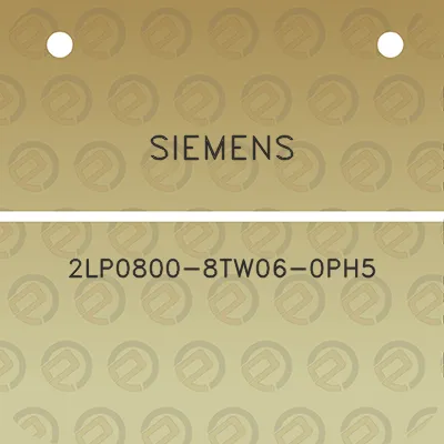 siemens-2lp0800-8tw06-0ph5