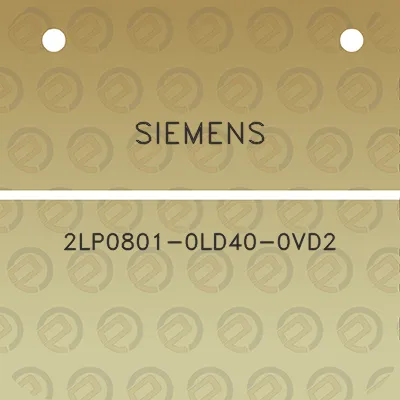 siemens-2lp0801-0ld40-0vd2