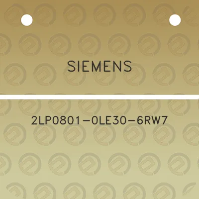 siemens-2lp0801-0le30-6rw7