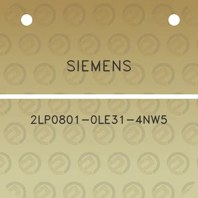 siemens-2lp0801-0le31-4nw5