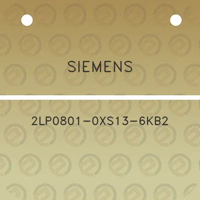 siemens-2lp0801-0xs13-6kb2